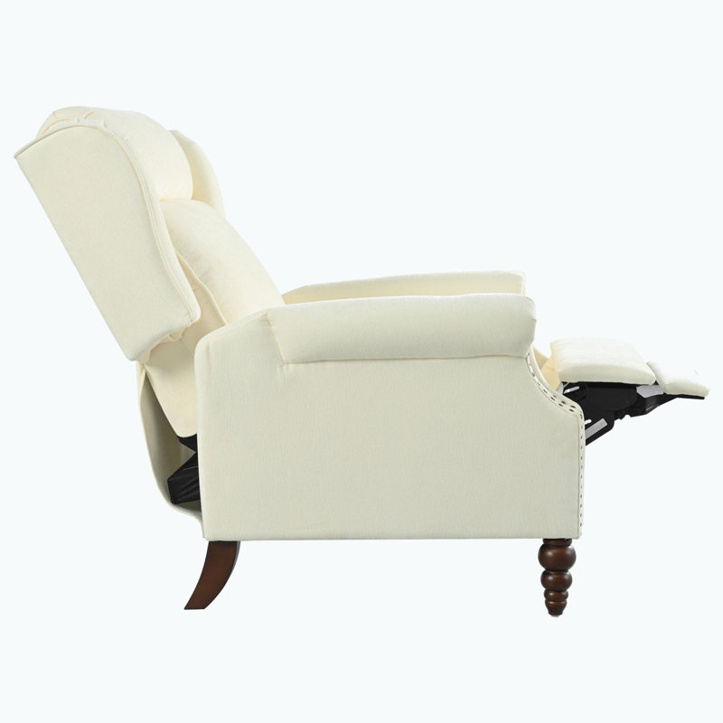 Fauteuil inclinable rembourré à dossier manuel