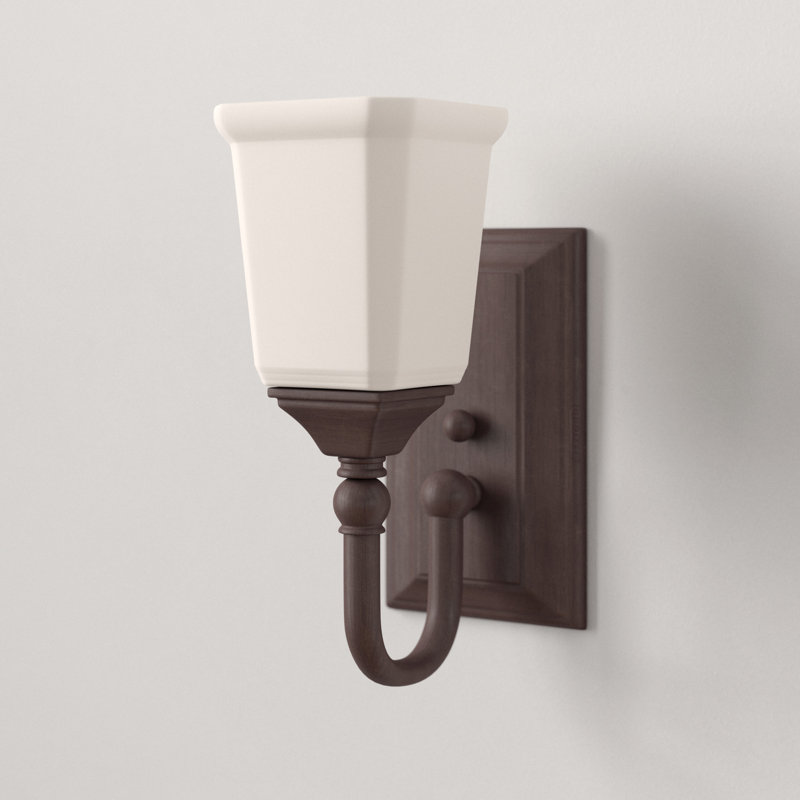 Nicholas Dimmable Vanity Light, Harbor Bronze, Opal