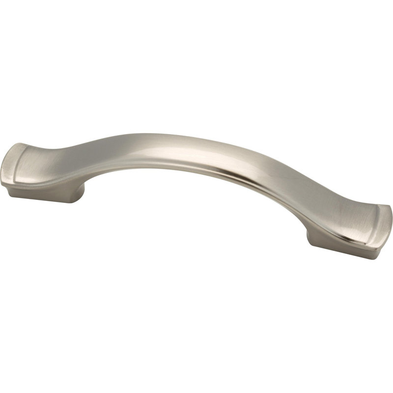 Satin Nickel Classic Bar Cabinet Pull with Mounting Hardware