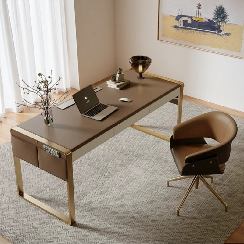 Ensemble de bureau et de chaises de style minimaliste italien