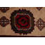 Tapis décoratif en laine noué à la main de conception unique noué à la main New Age Balouch brun 2 pi 11 po x 4 pi 11 po