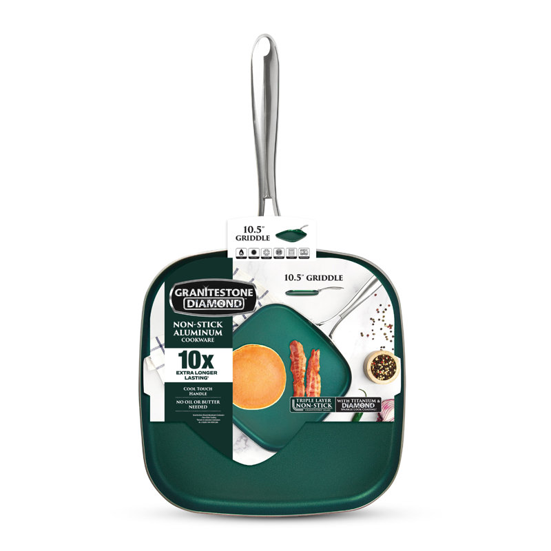 Granitestone 10.5'' Nonstick Aluminum Griddle Pan