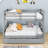 Baccus Twin Over Full Bunk Bed with Built-In Ladder , Trundle Bed Included-757004925