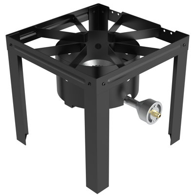 Bestfire 80,000 BTU Single Burner Propane Stove, Portable Outdoor Gas Cooker with Cast Iron Burner, 5 PSI Regulator and Steel Frame