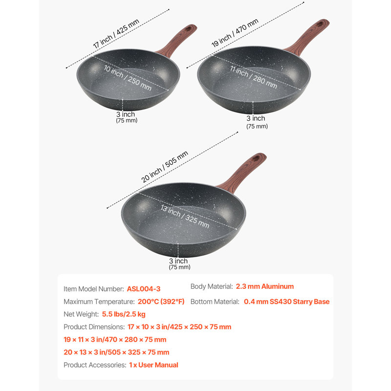 Non-Stick Frying Pan Set