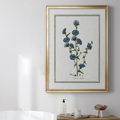 Toile encadrée de qualité supérieure Soft Botanical I - prête à être accrochée
