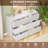 Modern 6 Drawer Dresser For Bedroom, 48" Large Fluted Wide Chest Of Drawers, Wooden Dresser Closet Organizers W/Storage Drawer & Curved Profile Design,TV Stand For Living Room, Hallway, White-78196575