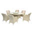 6 - Person Patio Dining Set with Oval Table , Cushions Included
