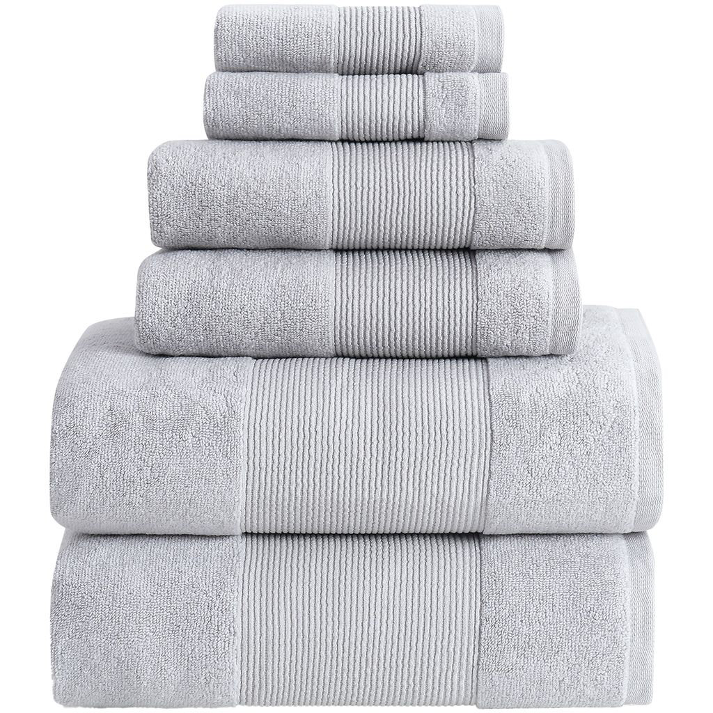 Modern Threads - Air Cloud 6-Piece 100% Zero-Twist Cotton Towel Set - Bath Towels, Hand Towels, & Washcloths - Super Absorbent & Quick Dry - 500 GSM - Soft & Plush & Reviews | Joss & Main