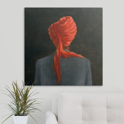 «Dristin Red Turban, 2004» par Lincoln Seligman, reproduction d'art
