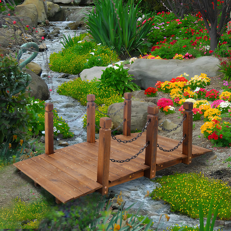 Pont de jardin en bois 5 pi
