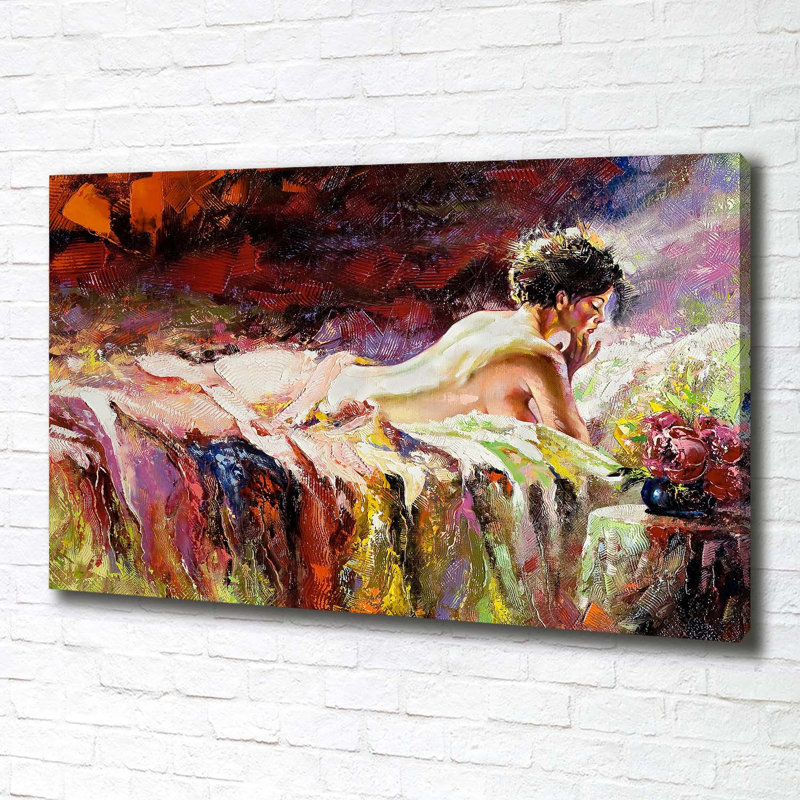 A Lying Woman - No Frame Print on Canvas