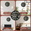 Horloge murale en bois 10 po, mouvement silencieux, à piles (piles AA non incluses), décor artistique, parfait pour les décorations