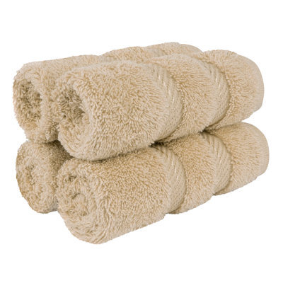 Darcelle 100% Cotton 4-Piece Turkish Washcloth Set
