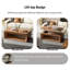 Table basse moderne d'appoint avec rangement et hauteur réglable Modern-1007694196