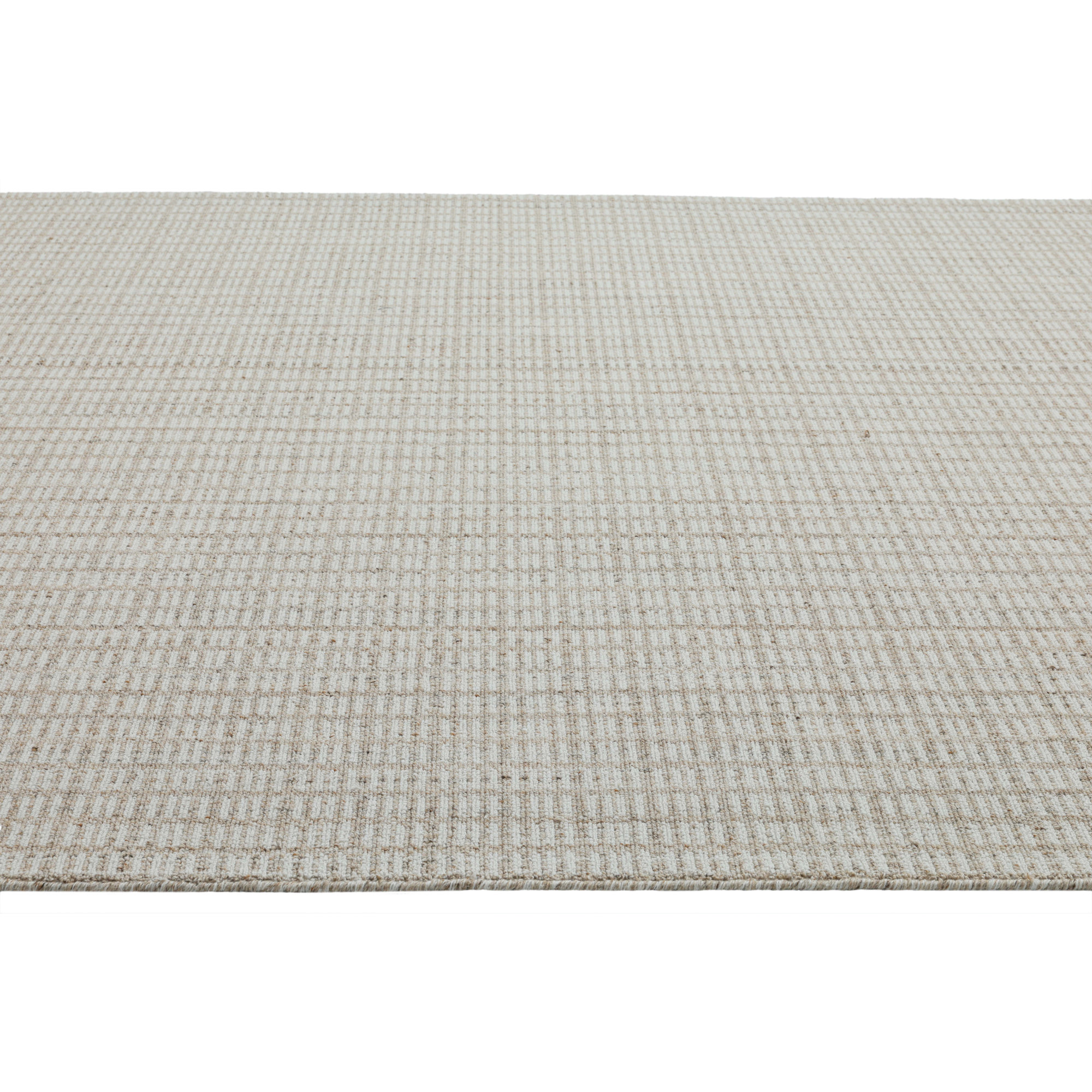 Kalise Hand-Tufted Wool Geometric Area Rug, Rectangle 5' x 8', Beige