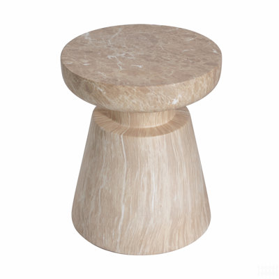 Outdoor Ponti Travertine Side Table