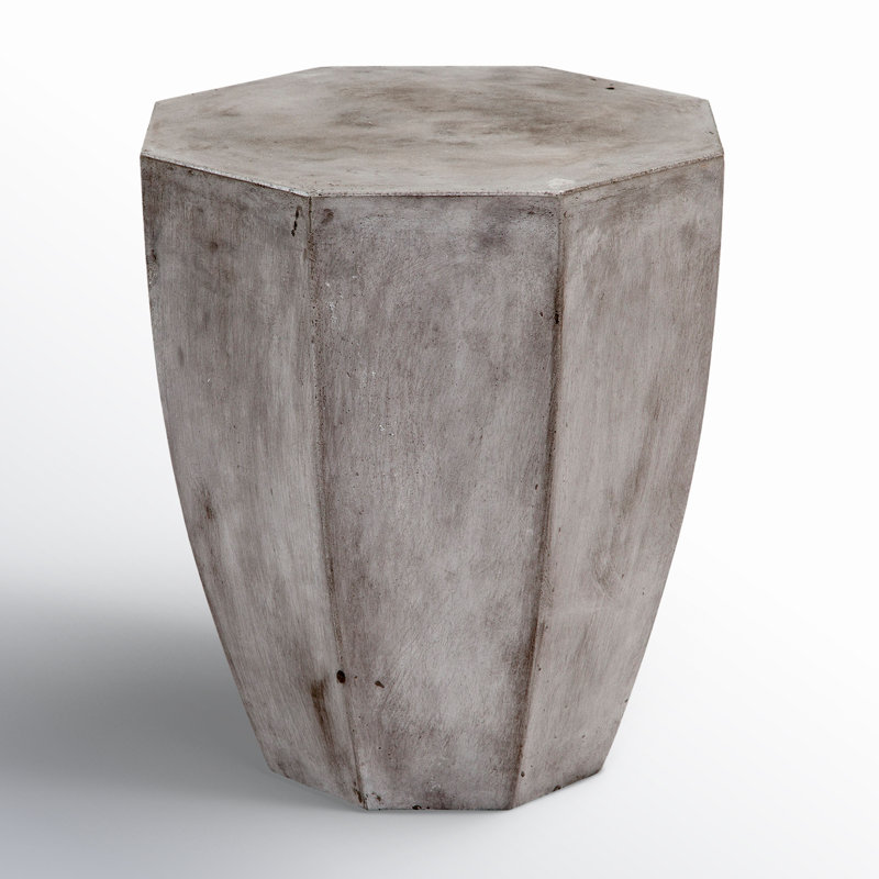 Klaus Concrete Top End Table