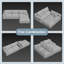 Canapé modulaire 107 po Cloud, canapé désossé pour le salon, canapé modulaire à assise profonde, canapé moelleux et confortable avec méridienne en L, aucun assemblage requis, coussins rembourrés en velours côtelé chameau-2118310194-2118310193