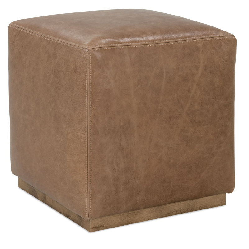 Nugget Leather Dena Ottoman