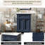 Armoire de salle de bain Vintage Elegance avec portes à fermeture douce et tablette réglable