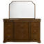 Commode 11 tiroirs avec miroir cerise brune