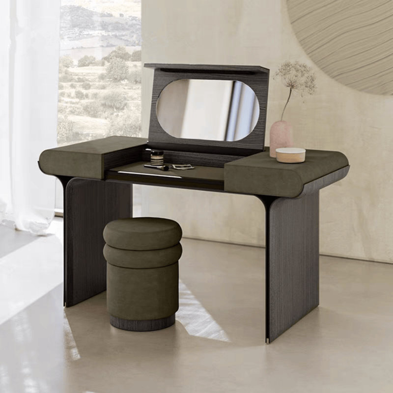 High-End Clamshell Dresser, Army Green/Black