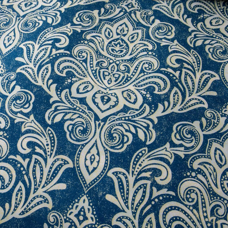 Casim Microfiber Bedspread with Pillowcases, Double, Blue