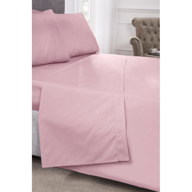 Percale Cotton Blend Percale Housewife Pillow Case, Pink