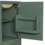 Meuble-lavabo moderne de 20 po à faible encombrement avec évier en céramique et porte de rangement multiple