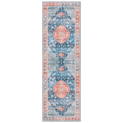 Tapis rouille / bleu Danna Performance