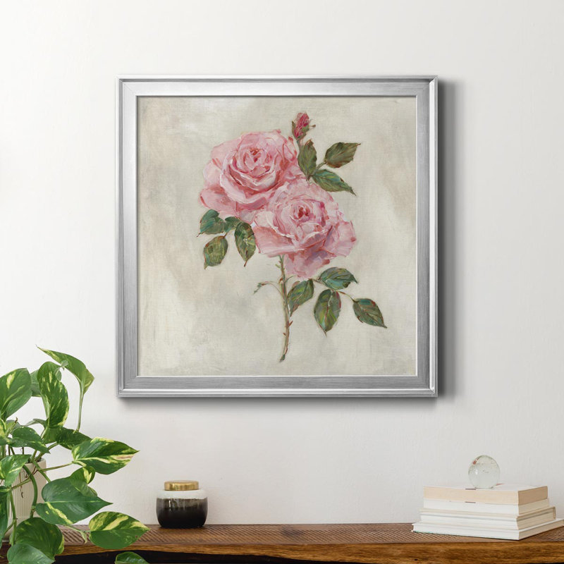 Botanical Beauties II - Cadre photo, reproduction d'art sur toile, H 30,5 po x l 30,5 po x P 1,5 po, Argent