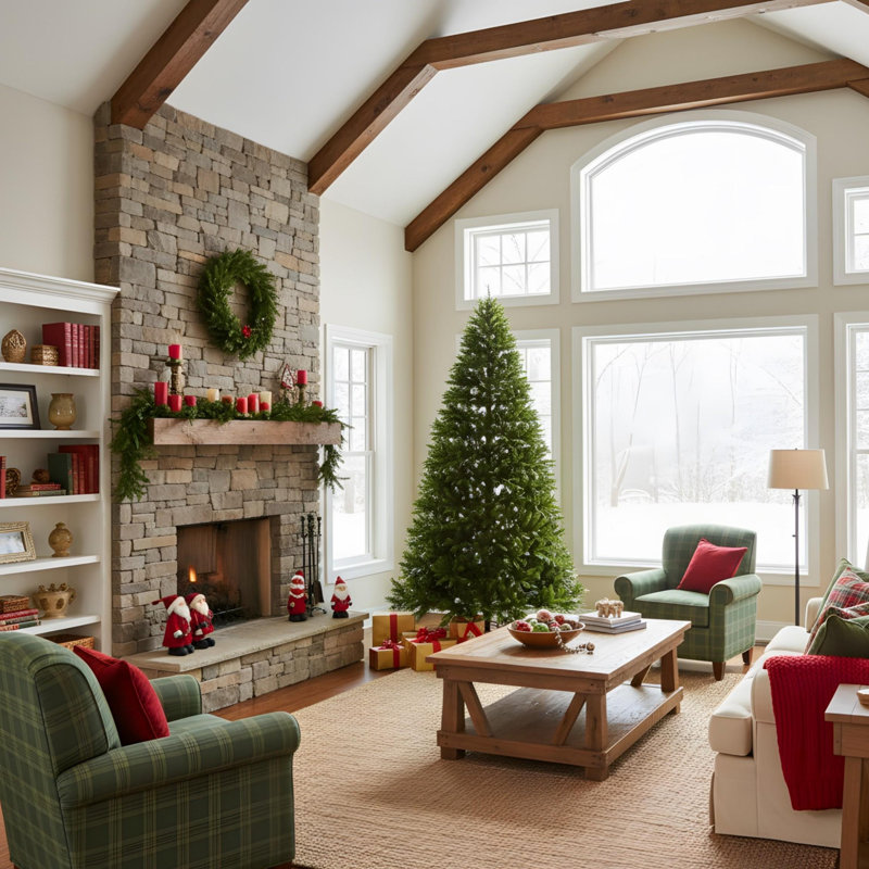 Arbre de Noël 4 pi en PE et PVC de qualité supérieure, H 4 pi
