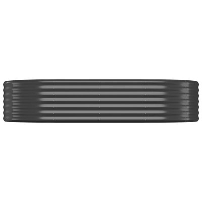 vidaXL Garden Raised Bed Patio Outdoor Raised Planter Box Powder-coated Steel