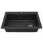 Ensemble d'évier de cuisine à simple cuve encastrable 33 po x 22 po Karran Quartz-50597916