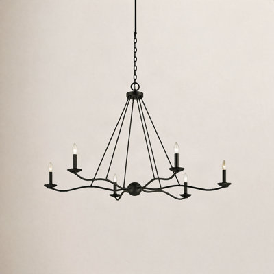 6 - Light Dimmable Chandelier