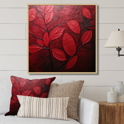 Feuilles de cerisier I sur toile