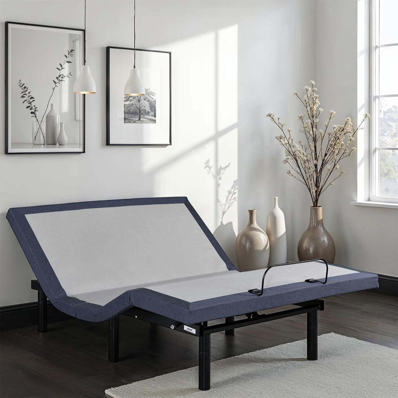 King Adjustable Bed Base With Three Vibration Modes And Head And Foot Position Adjustments, King