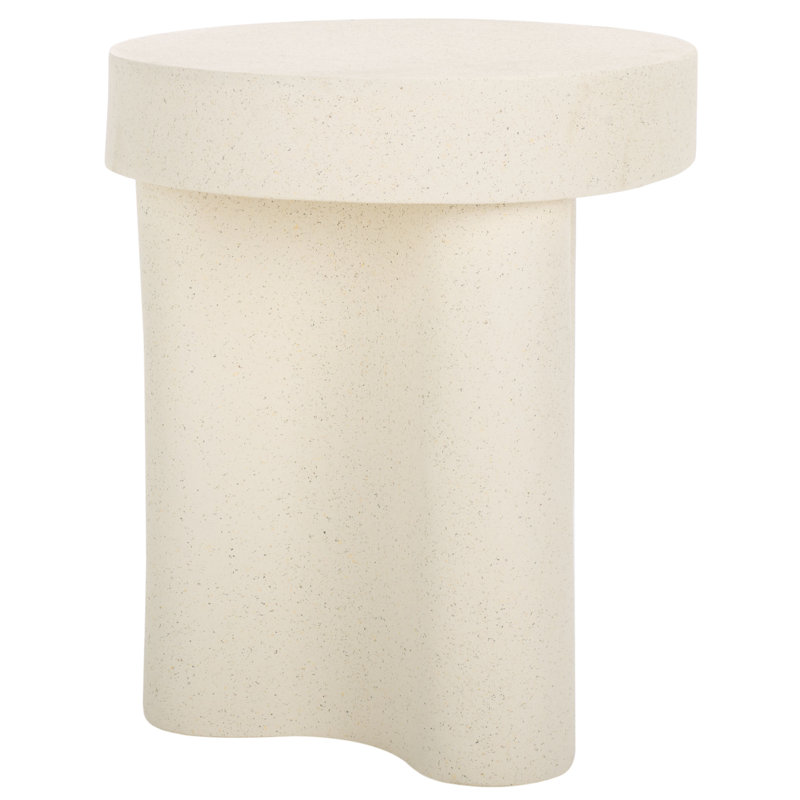 Table d'appoint Meldoh, Blanc