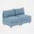 Chenille bleu antique