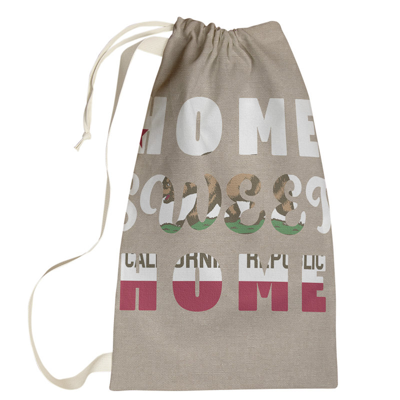 Sac à linge Home Sweet Home, Petit (H 64 po x l 20 po x P 1,5 po), Californie