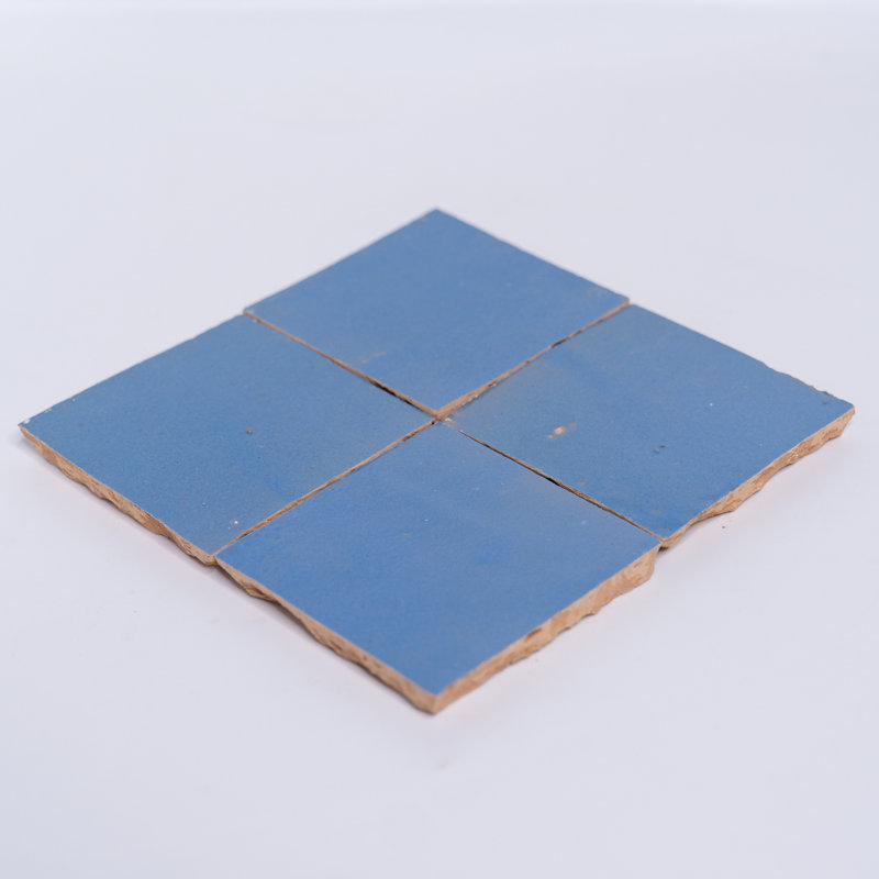Zelig 4" x 4" Moroccan Wall & Floor Tile, Dusty Blue