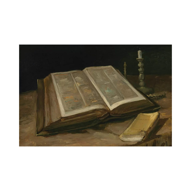 Still Life With Bible, 1885 by Vincent Van Gogh - Wrapped Canvas Painting, 66.04 cm H x 45.72 cm W x 1.91 cm D