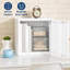 Metal Cube Storage Cabinet with Magnetic Single Door Wall Mount-135582095
