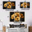 Yellow Black Fragrant Fusion Mums - Mums Wall Art Set-458026649-458026653