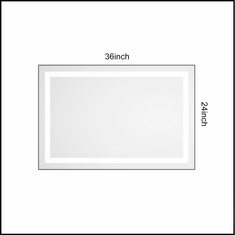 Miroir de salle de bain à DEL avec façade et rétroéclairage, miroir de meuble-lavabo mural avec cadre en aluminium, antibuée, mémoire, 3 couleurs, gradation continue