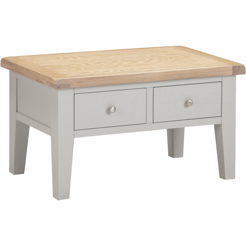 Windsor 2 Drawer Coffee Table, Grey
