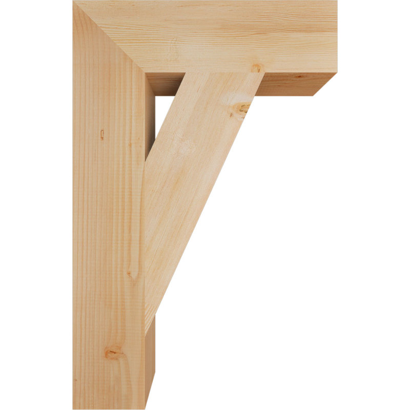 Traditional Block Bracket, Douglas Fir (Smooth), 34" H x 5.5" W x 22" D