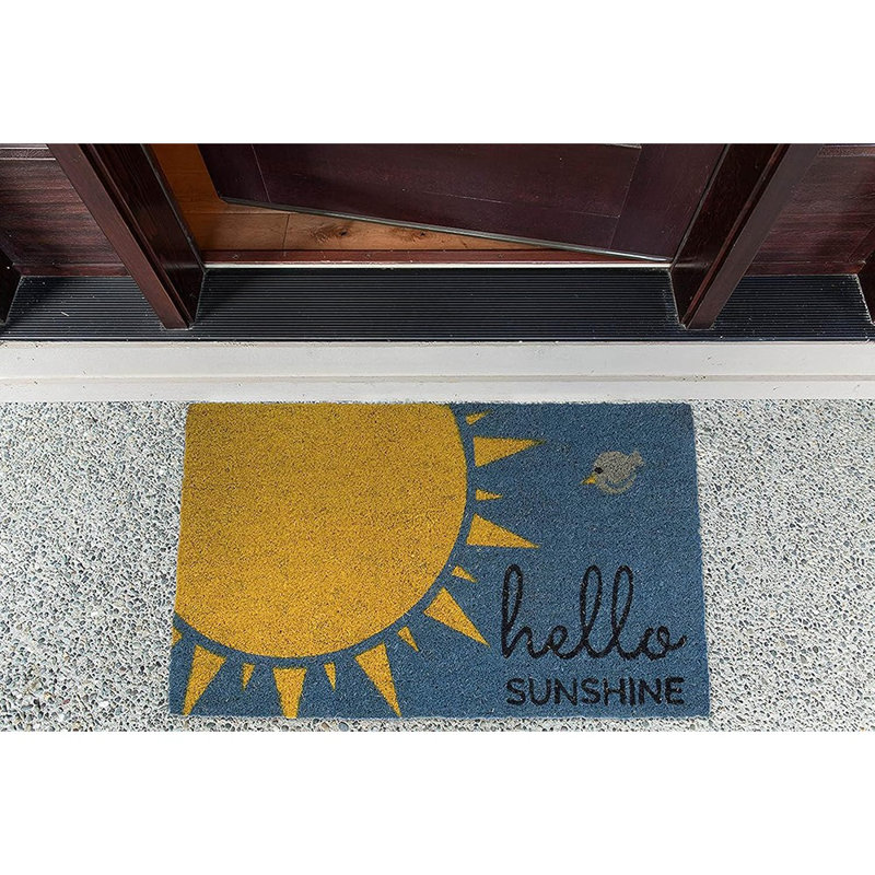 Decorative Hello Mat, 17X29, Hello Sun...