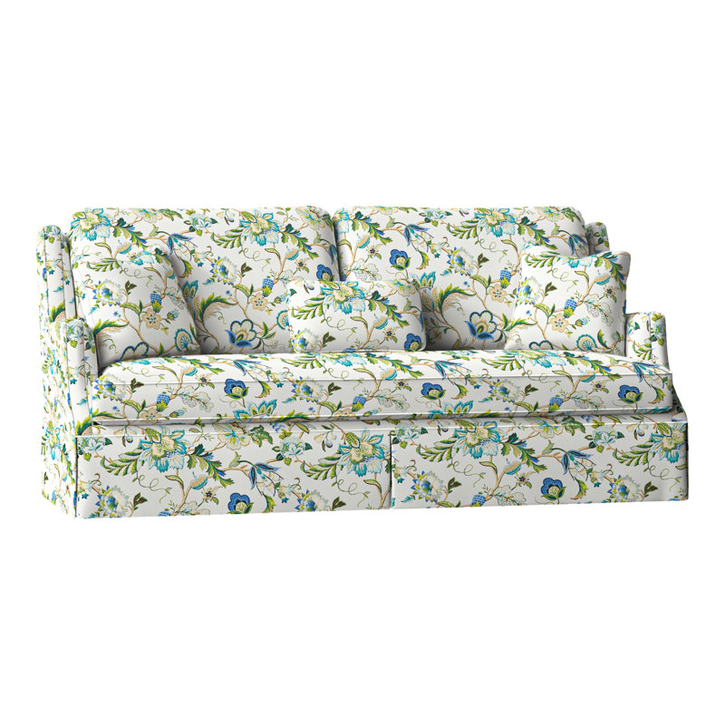 Savannah 87.5" Chenille Round Arm Sofa with Reversible Cushions, 3152 Putty Polyester